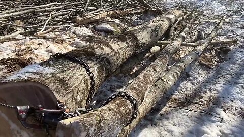 L3400dt winching firewood