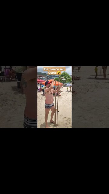 gênio cria chuveiro na praia praia grande Ubatuba SP #shorts #noticias #curiosidades #ubatuba