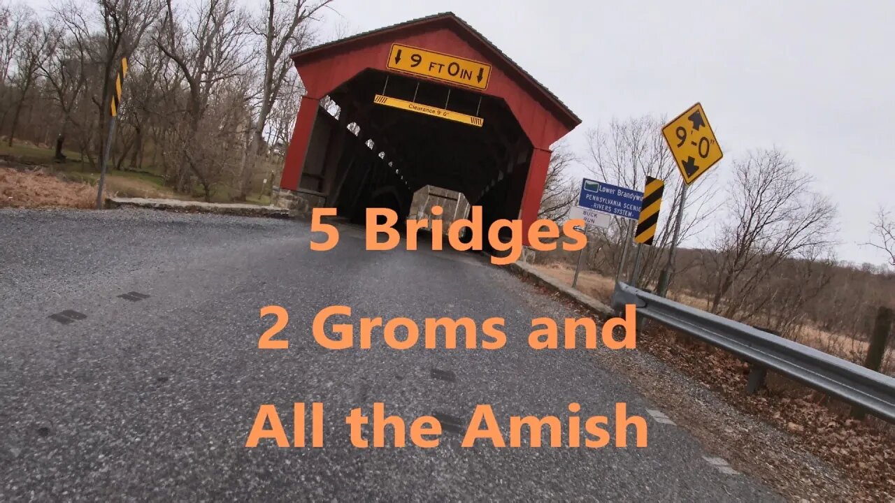 Chester and Lancaster County Pennsylvania on a Grom. 115 miles, 5 covered bridges, and lots of Amish