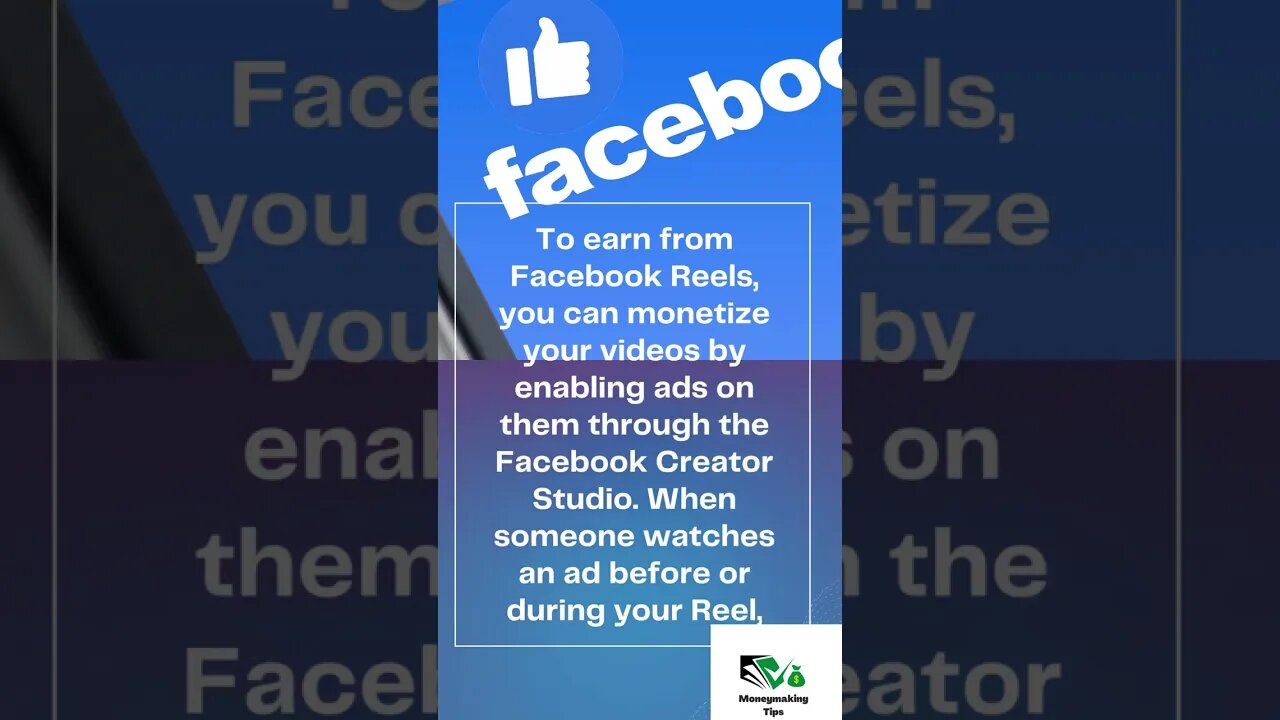 Making Money from Facebook Reels