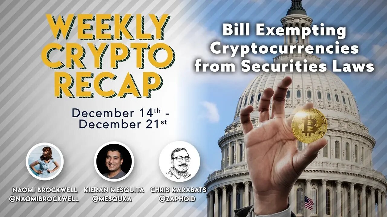 Weekly Crypto Recap