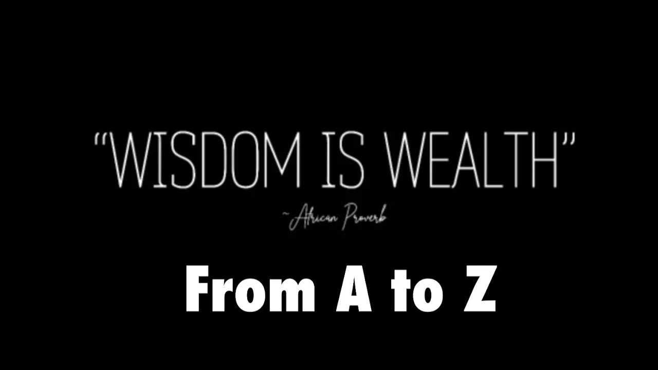 W is for Wisdom is Wealth | Honoring Black History Month