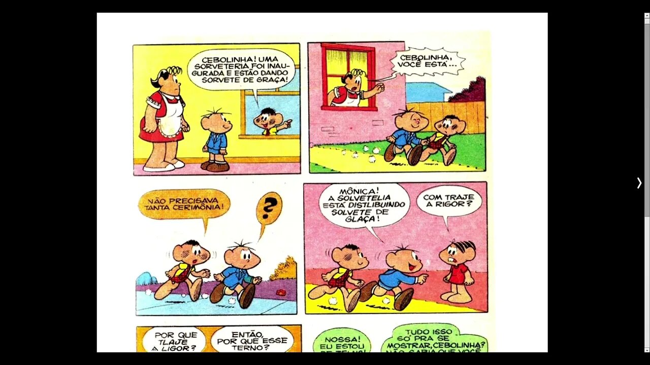 Cebolinha A Rigor [Pause o Vídeo Caso Não Consiga Ler]