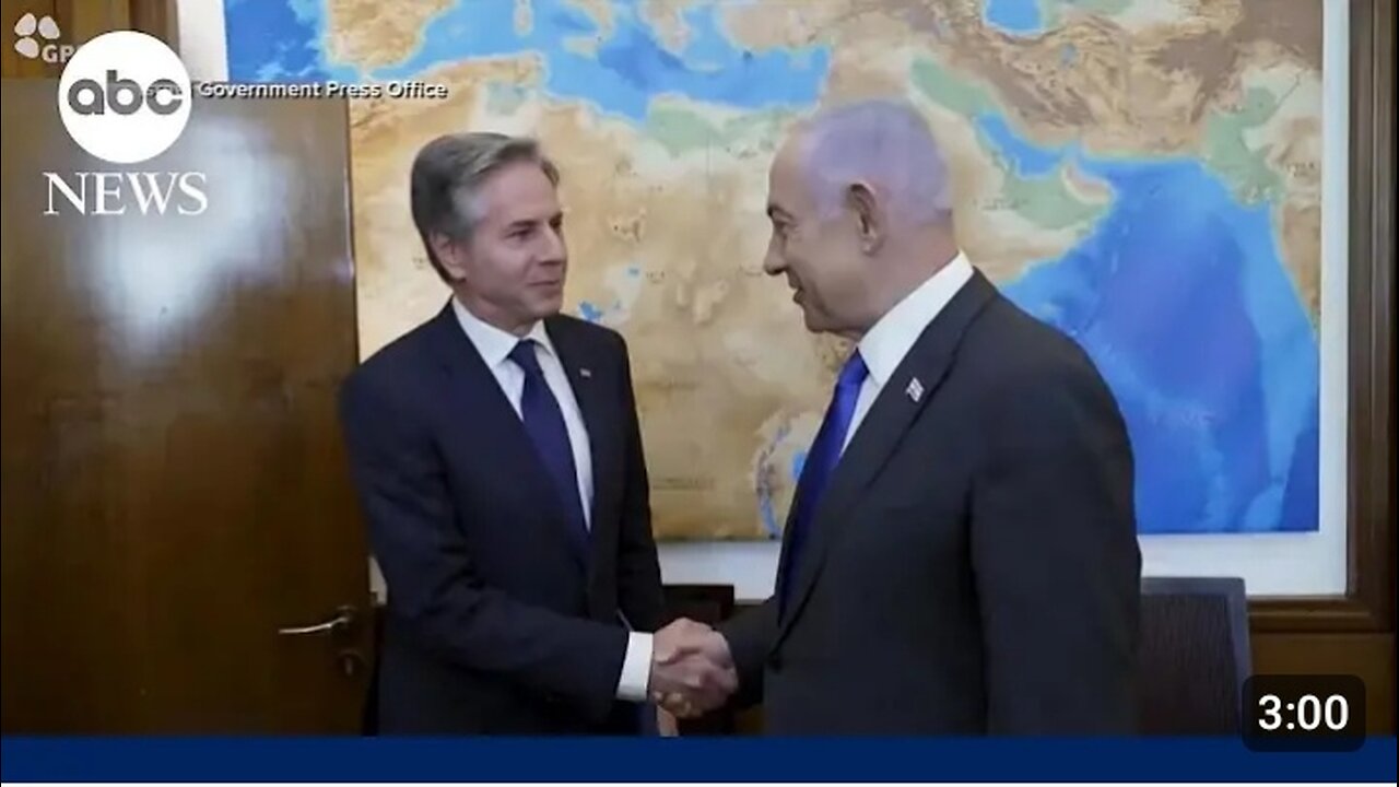 Antony Blinken meets with Benjamin Netanyahu to continue cease-fire talks