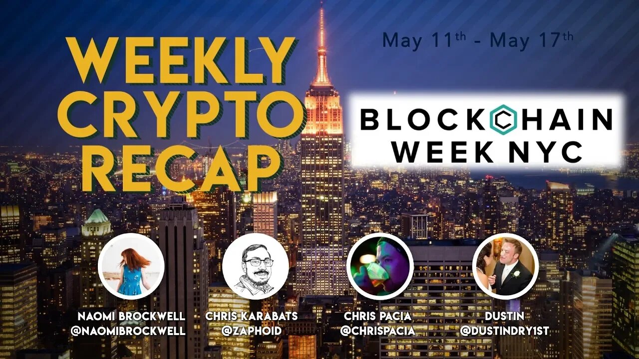 Weekly Crypto Recap: #BlockchainWeekNYC and the giant price surge