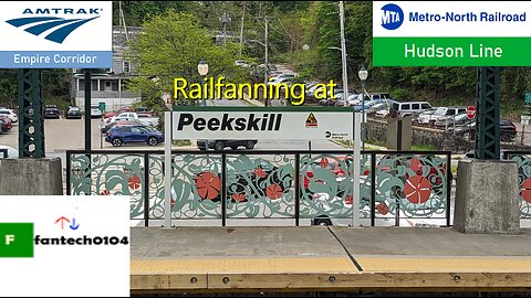 Railfanning in Peekskill during the Cherry Blossom Festival! Featuring Metro North & Amtrak