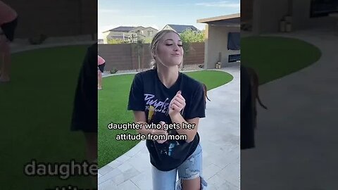 mom who yells at daughter for attitude 📸 gottaluv abbie #Shorts