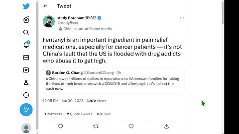 將美國芬太尼問題歸咎於中國毫無意義