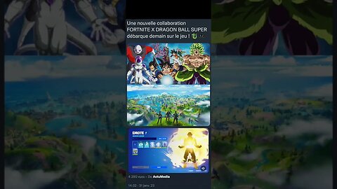 Une nouvelle collaboration FORTNITE X DRAGON BALL SUPER débarque demain sur le jeu ! 🐉 🎮