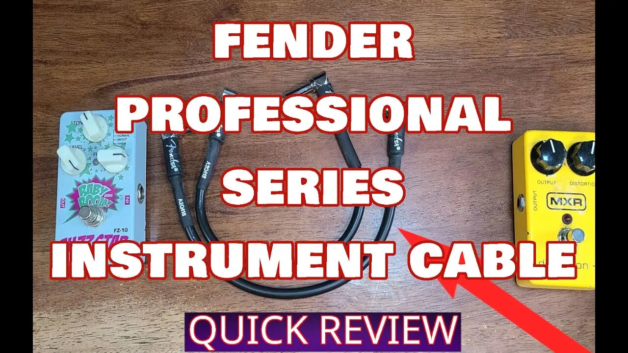 Holds up! Fender Angle Angle Pro Series Instrument Cable