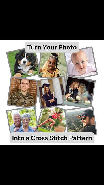 YOUR PHOTO TO CROSS STITCH Pattern by Welovit | welovit.net | #welovit