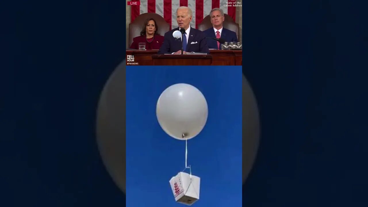 Joe Biden Faces The Ride Of The Chinese Balloon #shorts #stateoftheunion