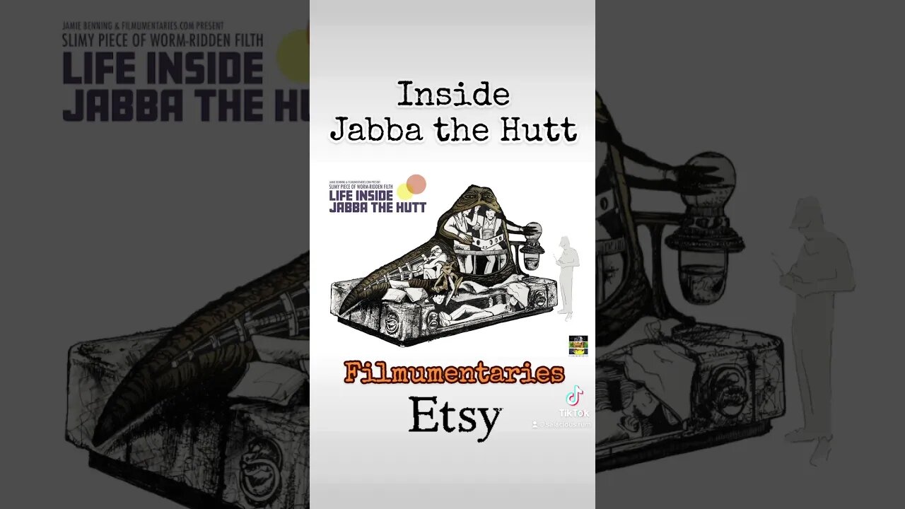 Inside Jabba the Hutt - by Pete Starling (Etsy - Filmumentries) #starwars #rotj #art #monkeylizard