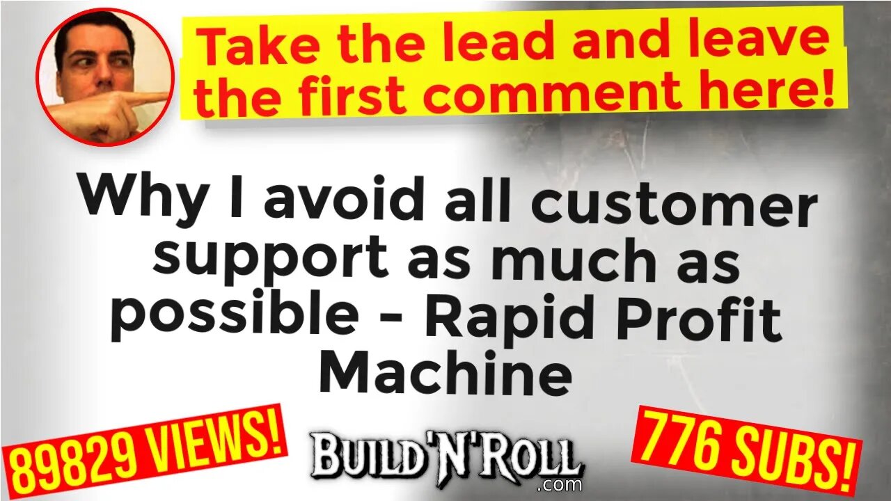 Why I avoid all customer support as much as possible - Rapid Profit Machine