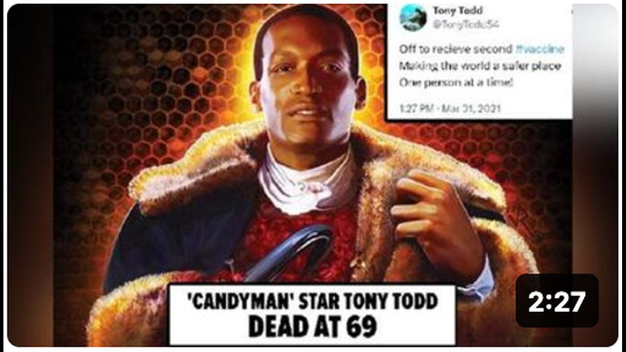 Tony Todd, Venom Voice Actor Injects Venom And DIES!