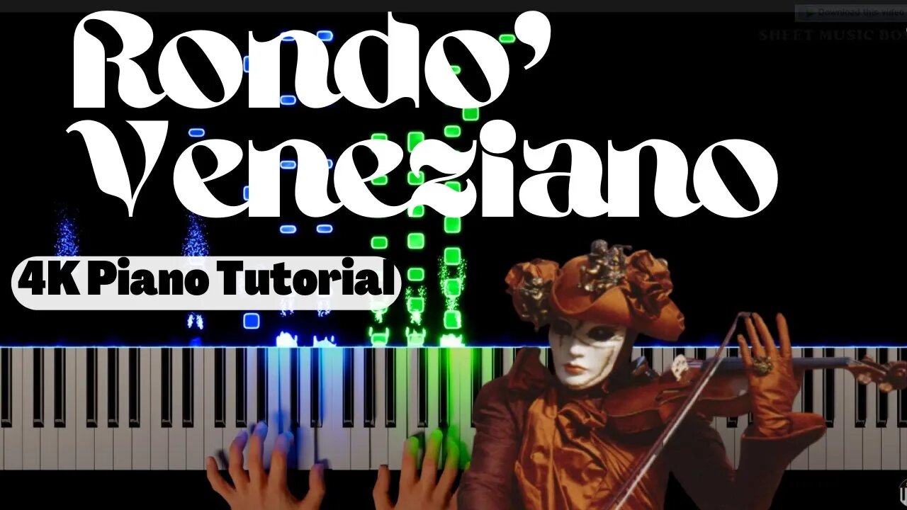 Visioni Di Venezia - Rondò Veneziano - 4K Piano Tutorial #pianotutorial #rushe #rushepiano