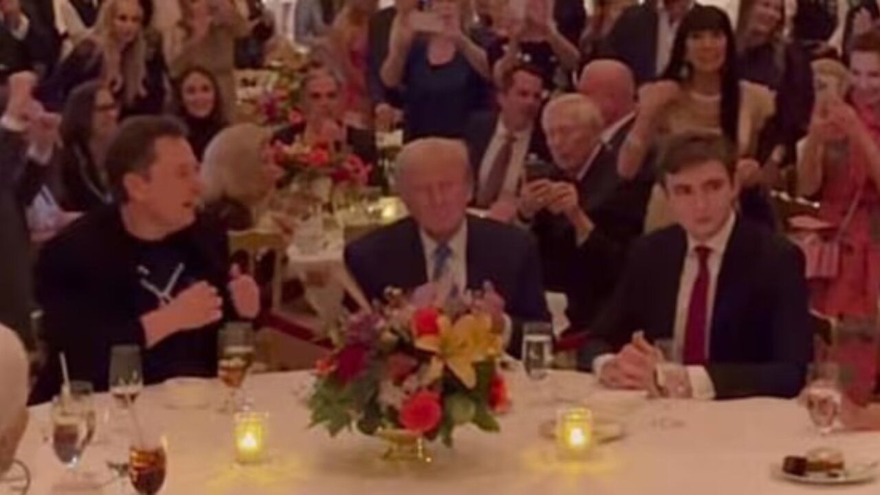 Elon Musk & Barron Trump’s Thanksgiving Chat at Mar-a-Lago