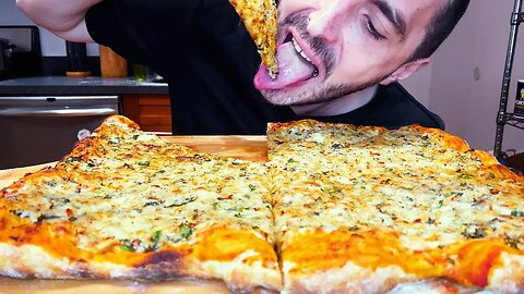 ASMR EXTRA THIN EXTRA CHEESE PIZZA ! mukbang 먹방 #shorts