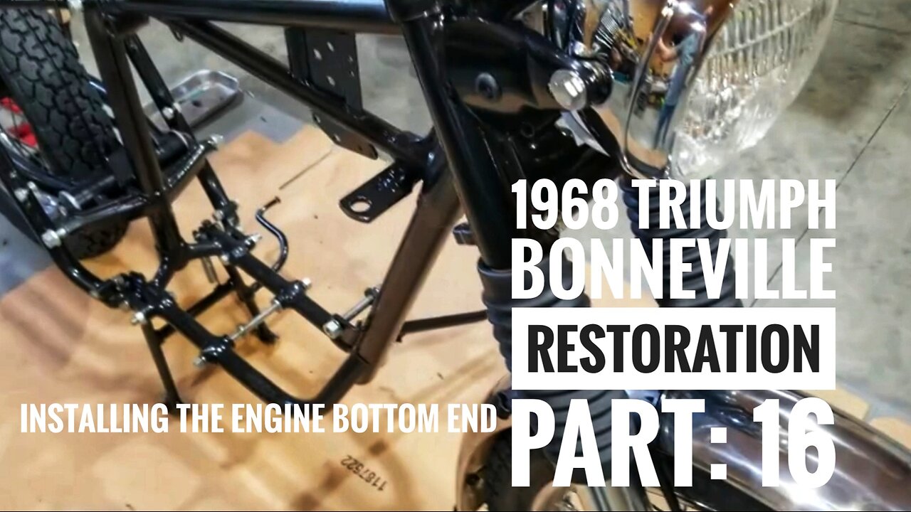 1968 Triumph Bonneville restoration part 16, Installing the engine bottom end