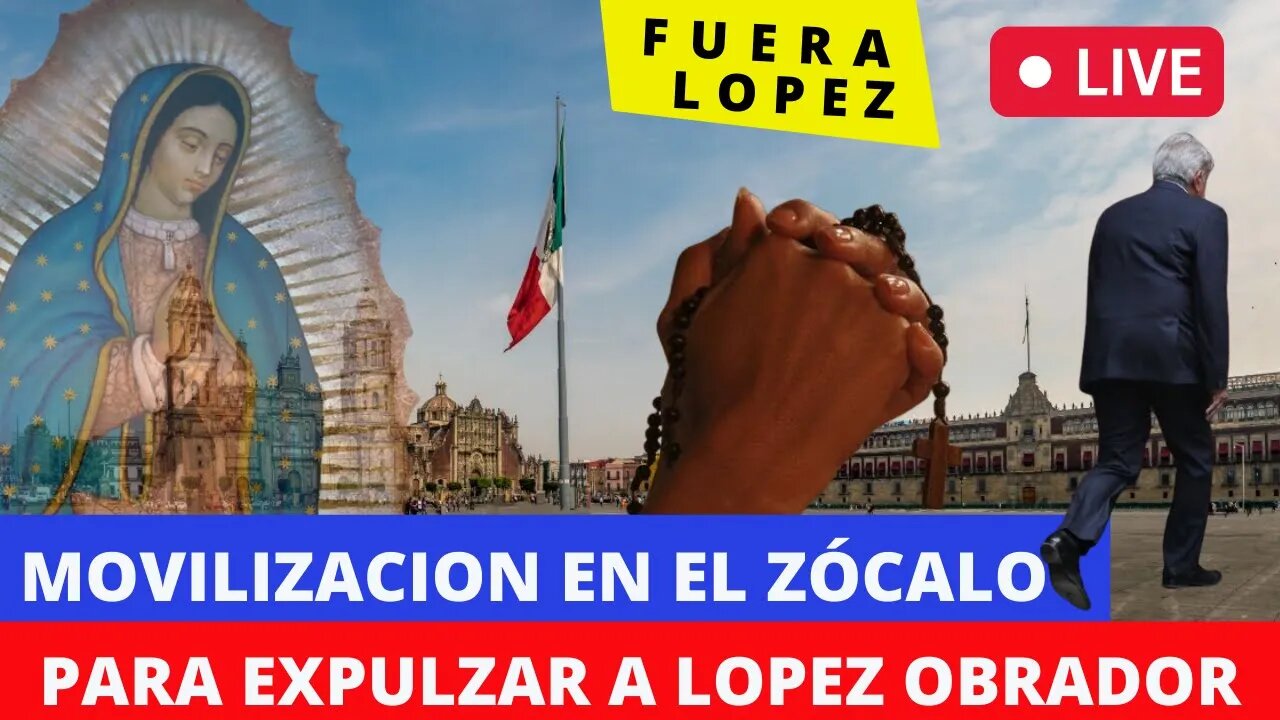 CONCENTRACION EN EL ZOCALO PARA SACAR A LOPEZ: FUERA LOPEZ, UNIDOS SACAREMOS AL DICTADOR #FueraLopez