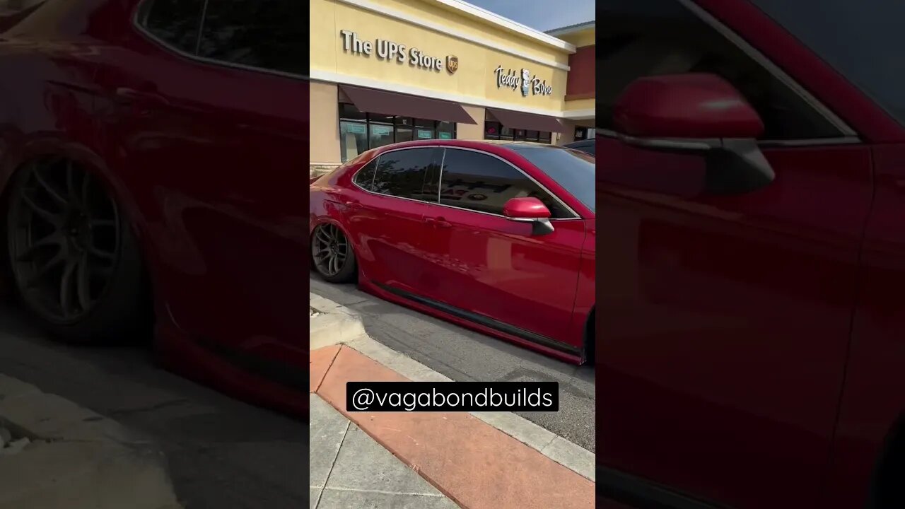 What in the world?? #vagabondbuilds #slammedcars #camry #carbuild #suspension #toyota #airride