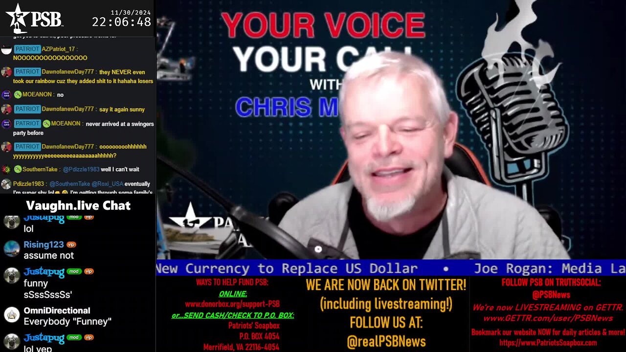 2024-11-30 22:00 EST - Your Voice, Your Call: with Chris Moore