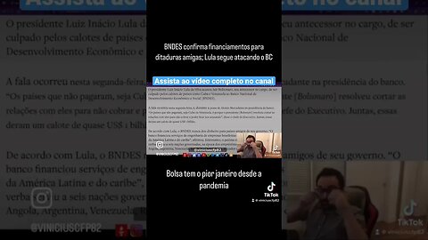 SURREAL! Lula culpa Bolsonaro por calote de Cuba e Venezuela no BNDES