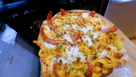 ASMR Cooking Hot Dog French Fry Pizza !