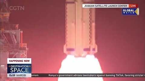 China sends three Taikonauts into space.