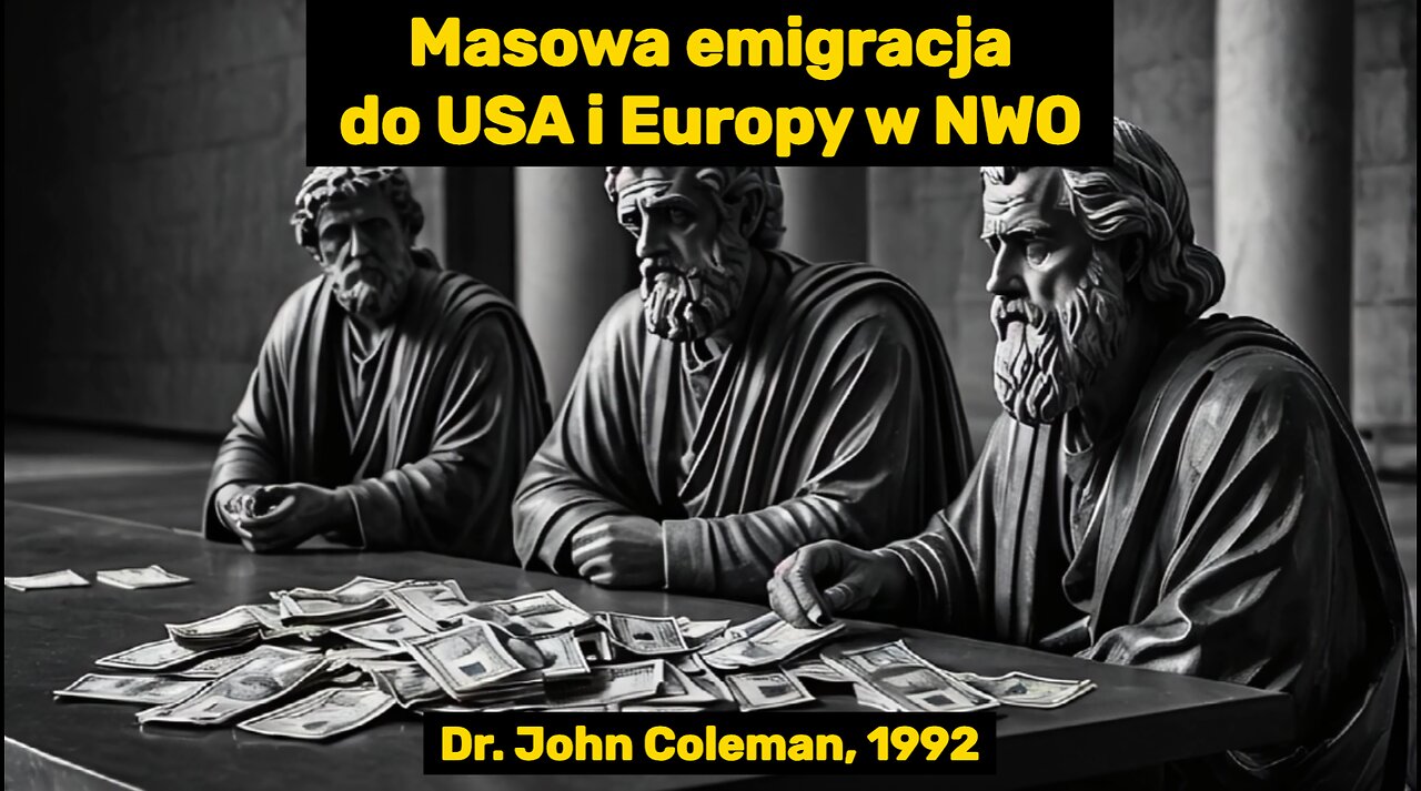Dr John Coleman o masowej emigracji do USA i Europy w NWO