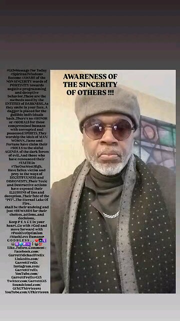 ▪︎AWARENESS OF THE SINCERITY OF OTHERS▪︎