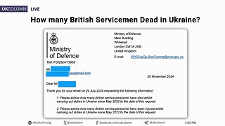 How Many British Soldiers Have Died in Ukraine? The Official Answer: Denied - UK Column News