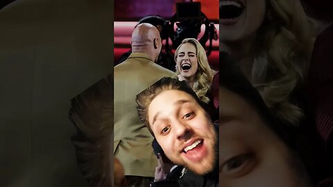 Dwayne the rock johnson and Adele meet!