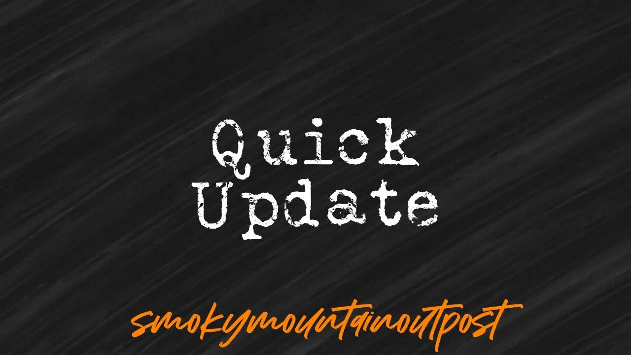 Quick Update !!
