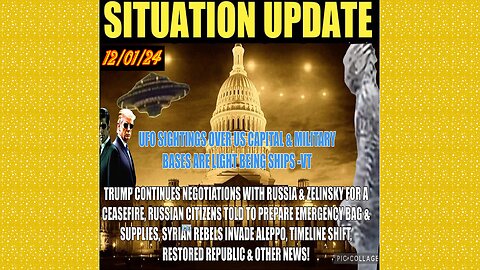 SITUATION UPDATE 12/1/24 - Russia/Ukraine Negotiations, Allepo Invaded, Timelines, Vt Intel