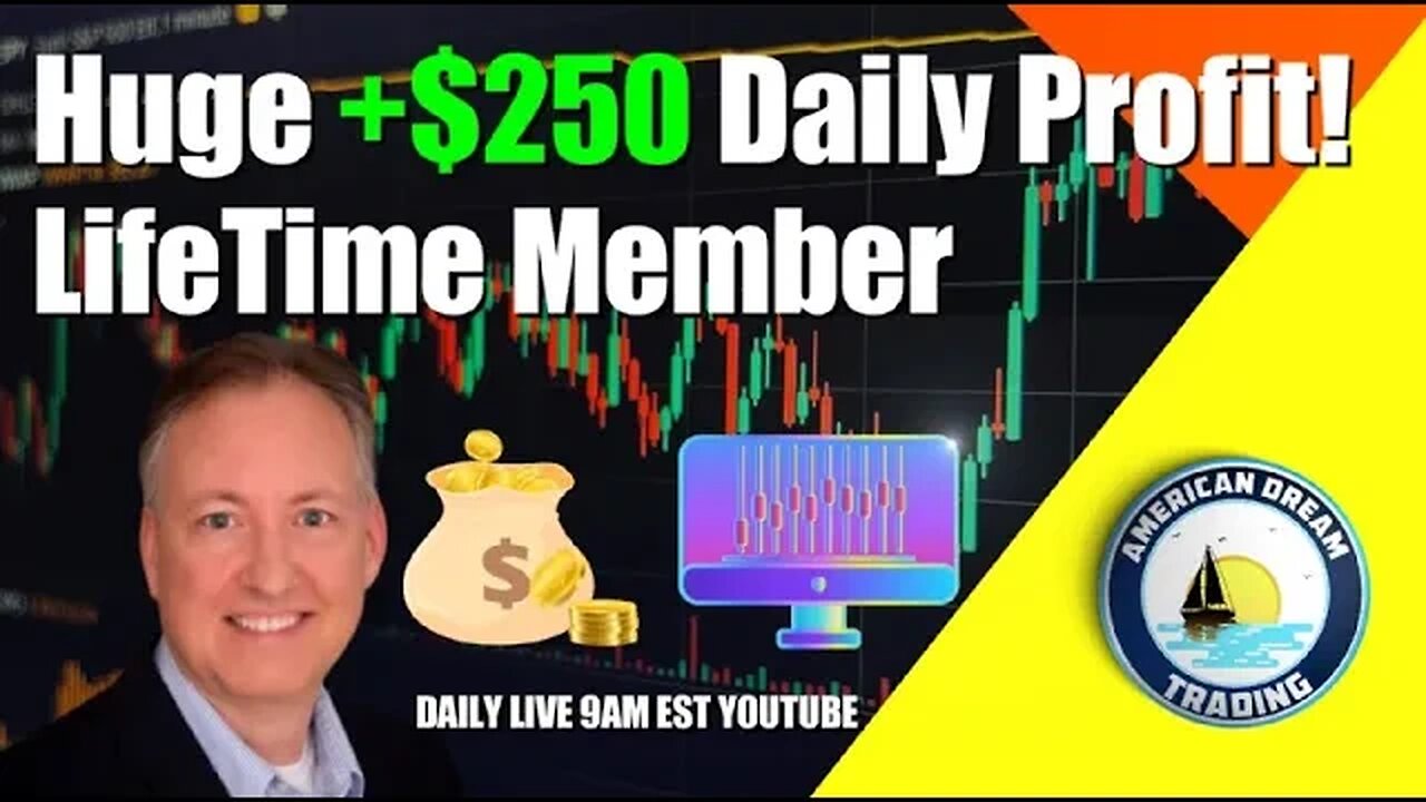 Huge +$250 Daily Profit Lifetime Member Stock Market Success