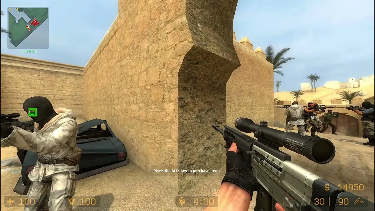 Counter Strike Source Dust 2 Bots #70 Only Sniper Rifles