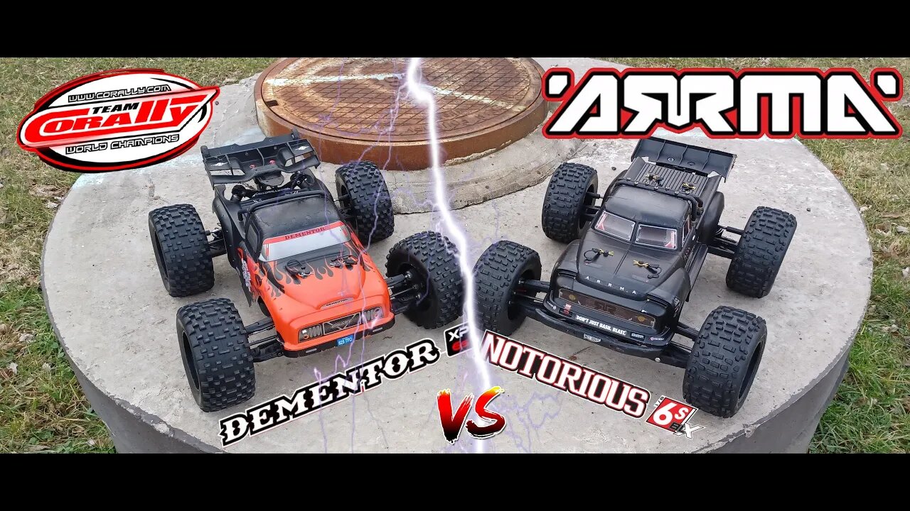 Team Corally Dementor V1 vs Arrma Notorious V5 Beast Battle