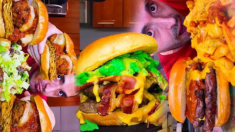 ASMR Eating Burgers 2 HOURs NO TALKING SAVAGE MUKBANG 먹방