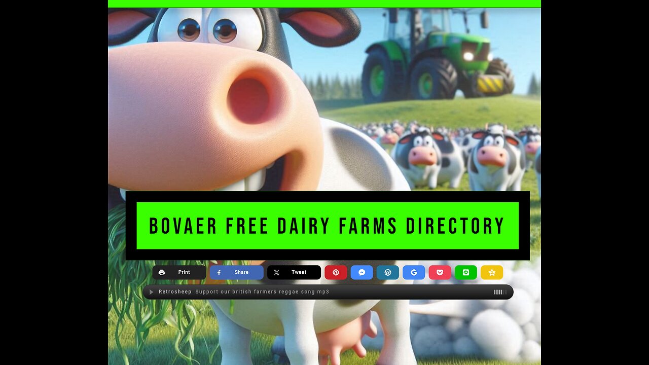 BOVAER FREE DAIRY FARM DIRECTORY UK LIST