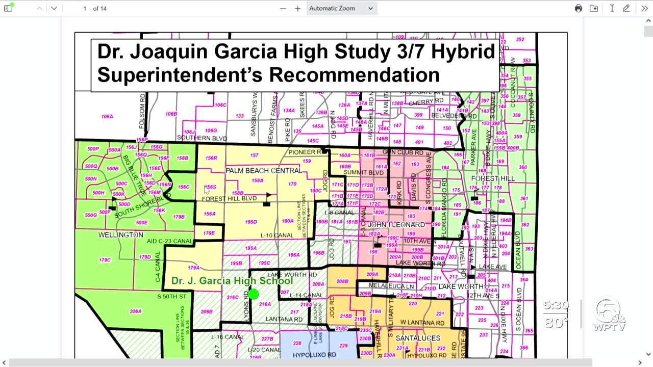 Palm Beach County superintendent releases recommended boundary map for new high school