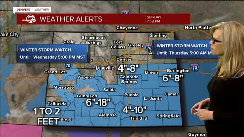 Winter storm watch in place for Colorado: What to expect this week