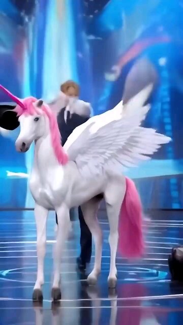 A man can transform a real unicorn
