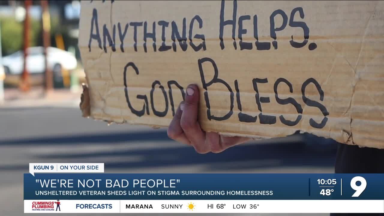 Unhoused Veteran wants to break stigma surrounding homelessness