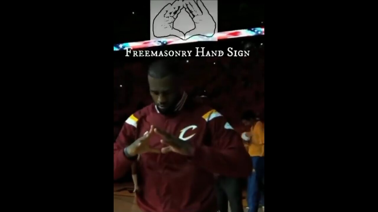 LeBron James before every game performs his Satanic Ritual to the Freemasons