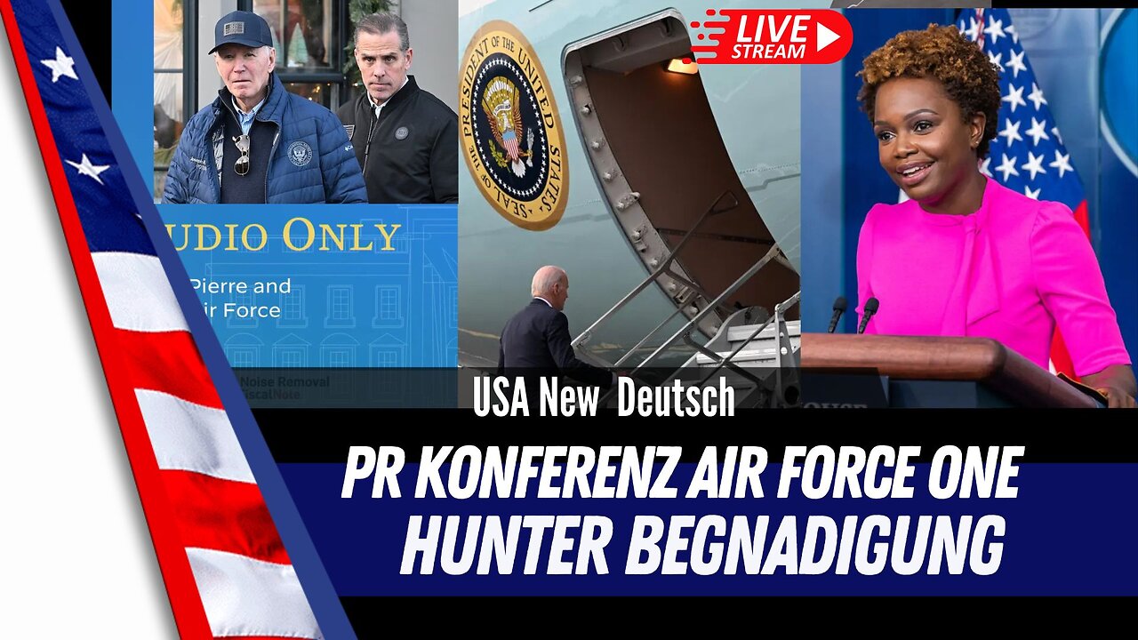 Pressekonferenz im Air Force One.