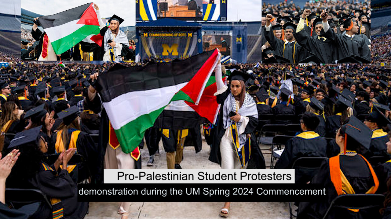 University of Michigan Graduates Stage Pro-Palestine Protest