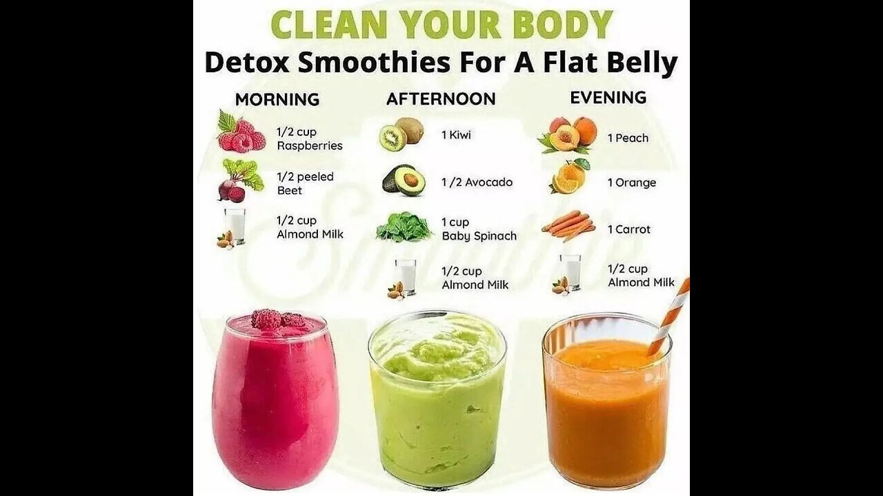 Detox smoothies for a flat belly