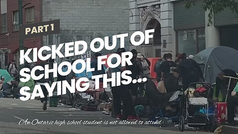 Kicked out of school for saying this…
