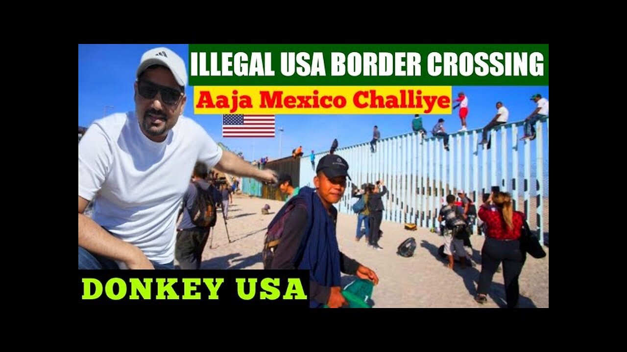 😱Illegal Usa Mexico Border Crossing